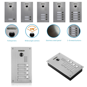 Ot-sistema de intercomunicación de 2 partes, intercomunicador de audio Wo way con cable para varios apartamentos, intercomunicador de teléfono de puerta con audio manos libres