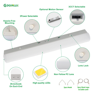 Aclisted v Listed DLC listelenen tavan işık Listed 4FT 8FT 3CCT 3 güç seçilebilir LED lineer şerit işık - Product Image 3