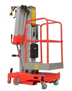 Everlift 150kgs Single Mast Working <strong>Platform</strong> Hand Push Single Mast Single-person Operation <strong>Loading</strong> and <strong>Unloading</strong>