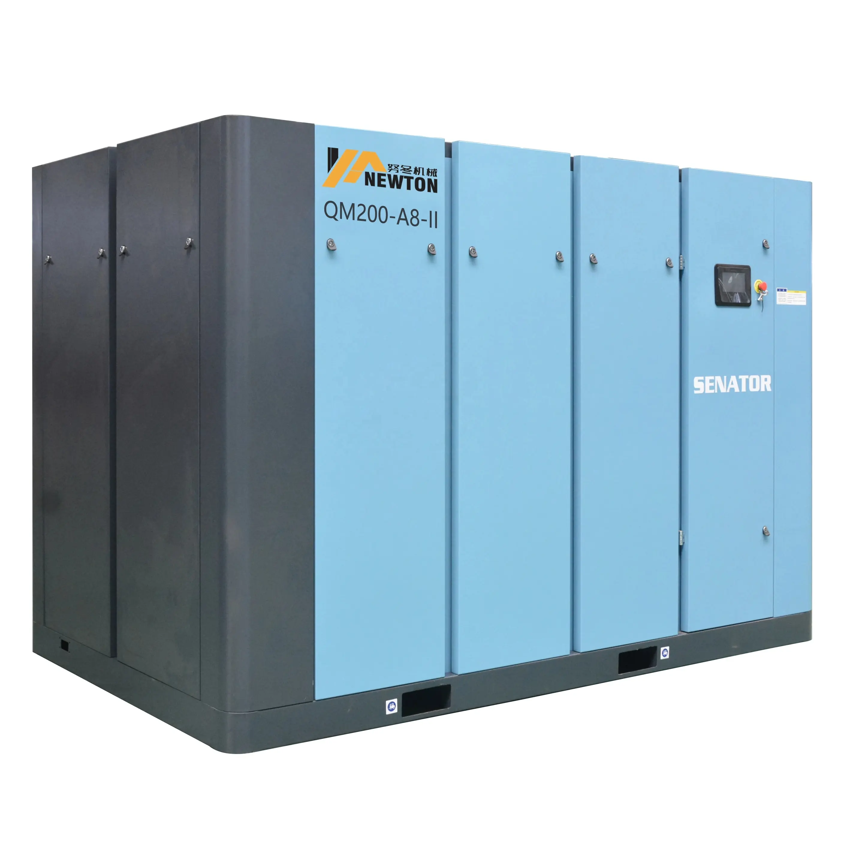 200 kw VSD compressore 43 m3/min cina integrato compressore rotativo a vite industriale compressore d'aria prezzo