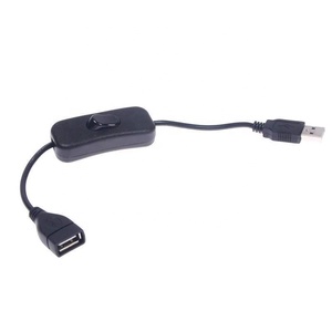 Heißer Verkauf Schwarz USB Kabel Mit AUF/OFF Schalter Power Control Für Arduino Raspberry Home Office Schalter Liefert Zubehör werkzeuge