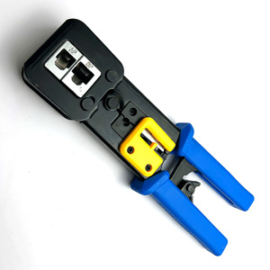 เครื่องมือจีบผ่านรูแบบ RJ45-EZ คีมหนีบสายเคเบิลเครือข่าย6P8P เครื่องมือจีบและตัดด้วยมือเครื่องมือจีบเครื่องมือ376Z เครือข่าย - Product Image 2