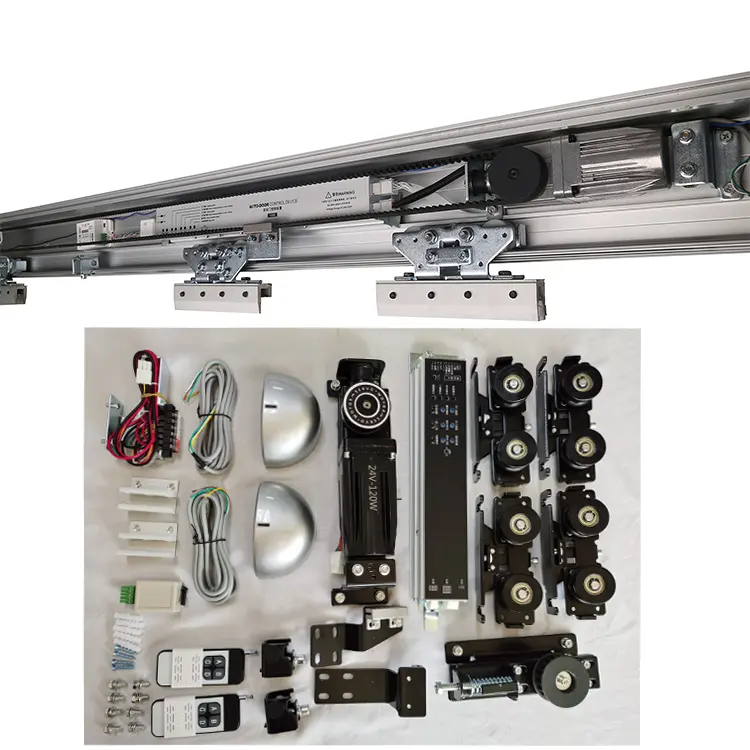 Ouvre-porte automatique intelligent 300Kg Kit de machine coulissante Unité de ferme-porte coulissante électrique Opérateur de dispositif d'ouverture de porte coulissante