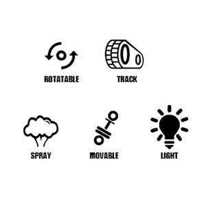 QS <strong>New</strong> Arrival Kids R/C Model Engineering Car Toys Plastic 1:18 Scale Remote Control Spray Water Vehicle Toys With <strong>Bright</strong> Light - Product Image 5