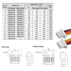 Özelleştirilmiş Oem kablo SH 1.0mm 2 3 4 5 6 7P 8 Pin konnektör kablo tesisatı JST SHR SH1.0 Pitch 1.0 Mm güç kablo demeti - Product Image 6