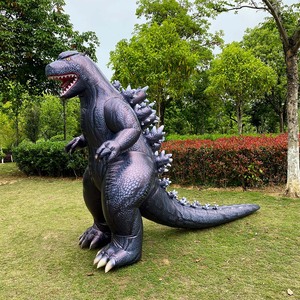 Thiết kế mới phim hoạt hình động vật nhân vật diễu hành hiệu suất Inflatable đi bộ Linh Vật Trang Phục Gấu Panda <span class=keywords><strong>Godzilla</strong></span> đốt hiệu ứng - Product Image 5