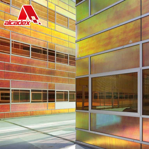 Rivestimento in PVDF Design della facciata dell'edificio esterno pannello in ACM spazzolato foglio di rivestimento in alluminio prezzo pannello sandwich in poliuretano - Product Image 3