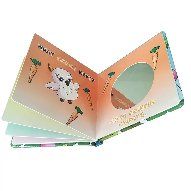 Juego de libros de cartón Fabricantes de niños Embalaje para niños Libro Impresión de libros para niños