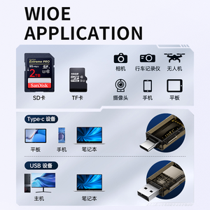 IOS USB Typ C & Micro USB Kartenleser OTG SD Speicher kartens ch reiber Tragbarer Leser für IOS-Geräte - Product Image 4