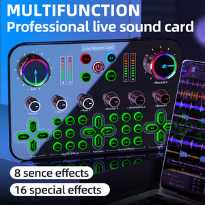 Interfaz de audio profesional K600, tarjeta de sonido de grabación de transmisión en vivo USB para grabar equipos de estudio de música - Product Image 4
