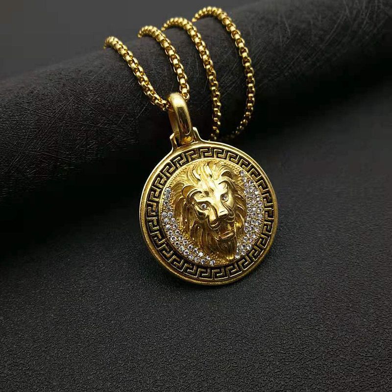 Pendentif unique doré et noir