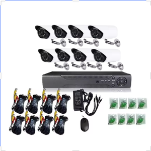 8CH KIT sistema di telecamere CCTV visione notturna a infrarossi 3.6mm obiettivo P2P XVR 6 in 1 cablato 8 telecamere Kit telecamera di sicurezza - Product Image 1