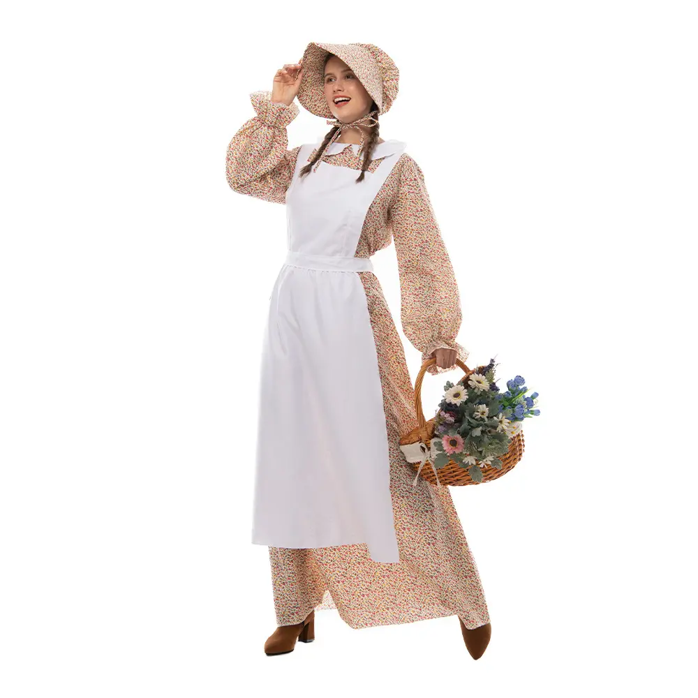 Halloween Party Peasant Woman Fresh Field Style Stage Costume Dorothy Costume