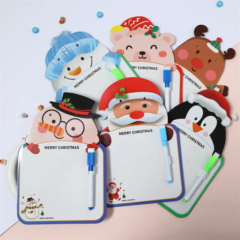 Papan gambar dapat dihapus dua sisi mainan pendidikan taman kanak-kanak hadiah Natal grosir