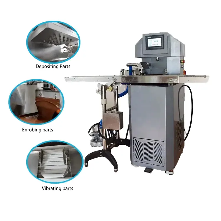 Easy To Operate Hot Sale Vibrating Industrial Fountain Making Coins Chocolate Tempering Machine