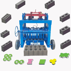 Nuevo tipo de maquinaria de fabricación de ladrillos, máquina de fabricación de ladrillos de bloques de cemento de mortero, máquina de ladrillos huecos móvil de rueda grande - Product Image 1