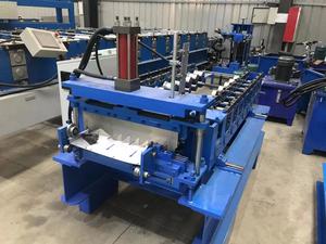 Automatic Color Steel 490 Self Lock Standing Seam Roof Sheet Roll Forming Machine PLC Control <strong>System</strong> Customizable Features Tile - Product Image 5
