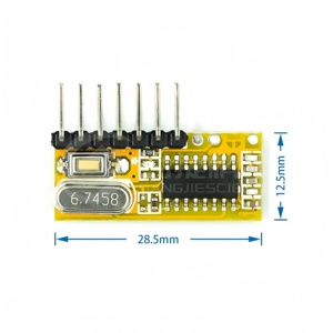 RXC6 5V Learning Wireless Remote Control <strong>Receiver</strong> Module 4-channel <strong>Receiver</strong> RXC6 Superheterodyne Learning 433M