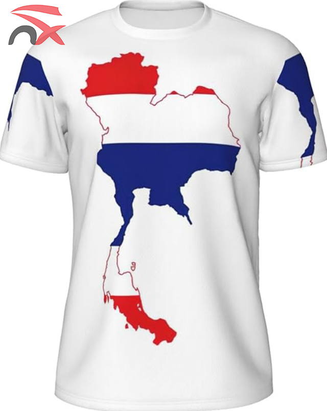 thailand map white shirt 1
