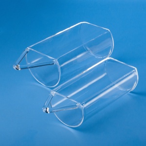 Factory Custom Cuarzo Fused Silica Quartz <strong>Glass</strong> 99.99% High Purity Transparent Quartz Boat for Tube <strong>Furnace</strong>