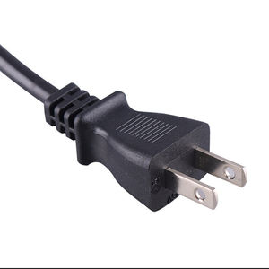 ปลั๊กญี่ปุ่น2ขาพร้อม2X0.75mm2 vctf ปลายเปิด7A 125V ~ Jet PSE อนุมัติสายไฟสำหรับญี่ปุ่นไต้หวันฟิลิปปินส์ - Product Image 1