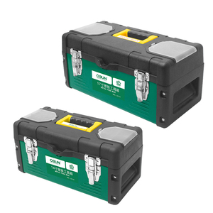 高品质塑料铁工具箱塑料储物盒，带可拆卸托盘 - Product Image 6
