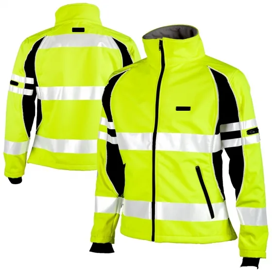 Klasse 3 Hi Vis Unisex Soft-Shell Jas Met Reflecterende Tapes Veiligheid Jas