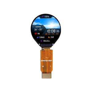 Super Mini 0,71 pulgadas 160*160 SPI pequeño redondo TFT LCD Módulo de pantalla 0,7 pulgadas 12 pines GC9D01 pantalla LCD Circular Panel táctil personalizado - Product Image 1