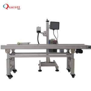 Macchina per la marcatura della fibra di Co2 in linea per la macchina per la marcatura della bottiglia di data di scadenza per la codifica di Batch stampante per stampa Laser industriale - Product Image 1