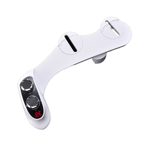 Sıcaklık göstergesi ile yeni Model akıllı tuvalet kapağı ABS takılı bide sıcak soğuk su çift meme kadınsı popo yıkama için - Product Image 1