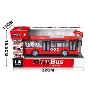 Nhà Máy Giá jacko Đồ chơi nhựa ma sát thành phố xe buýt đồ chơi với âm thanh ánh sáng & mở cửa-1:16 quy mô cho trẻ em - Product Image 5