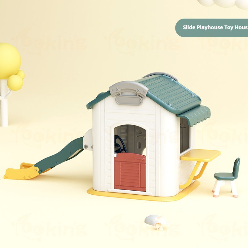 maison de jeu avec toboggan