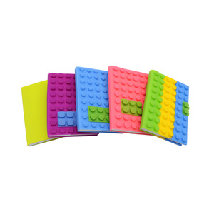 Cuaderno de silicona personalizado de fábrica con logotipo de impresión Bloques de construcción A5 A6 Cuaderno de diario - Product Image 1