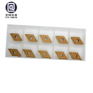 ZZAT工厂生产DNMG150608-TM数控控制硬质合金刀片，用于钢件铣削带PVD涂层的碳化钨 - Product Image 6