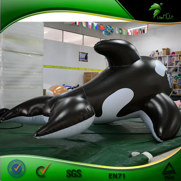 Qipao — jouet gonflable géant en PVC, baleine noire, Sexy et rotative