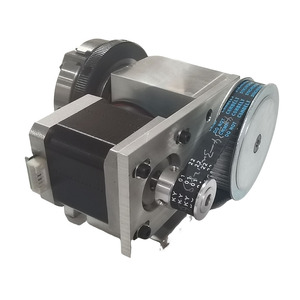 <span class=keywords><strong>4</strong></span> ° Eixo Rotary 3 Mandíbulas Mandril Altura Central 54mm Rotary Eixo <span class=keywords><strong>4</strong></span> ° Eixo Chuck Com Nema 17 Stepper Motor