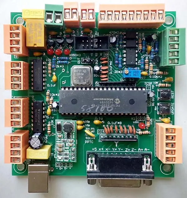 Componentes Electrónicos de 4 ejes USB controlador CNC placa de interfaz CNCUSB MK1 USBCNC 2,1 sustituto MACH3