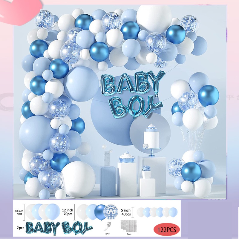 Ensemble ballon bébé bleu