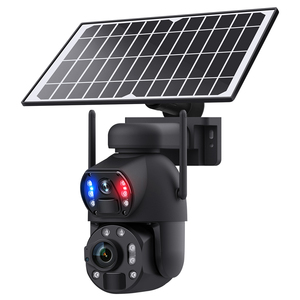 36X optik Zoom güneş enerjisi 4G Sim kart IP kamera çift Lens Wifi güneş enerjili PTZ kamera 6MP - Product Image 1