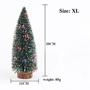 ミニクリスマスツリー卓上装飾品プラスチック鉄粘着ビーズクリスマス装飾クリエイティブ卓上小さなクリスマスツリー - Product Image 5