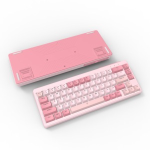 LOGO personalizar profesional 68 teclas LED retroiluminado Teclado mecánico para juegos con teclado de sensación mecánica - Product Image 2