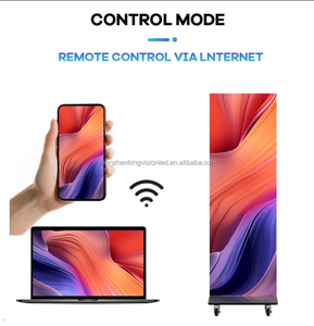 高分辨率P2.5 GOB防水室内可折叠智能广告播放器发光二极管屏幕无线控制数字显示扬声器 - Product Image 4