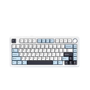 AULA F75 listo para enviar inalámbrico USB RGB LED luz PC computadora juego personalizado interruptor mecánico 75% teclado 82 teclas con konob