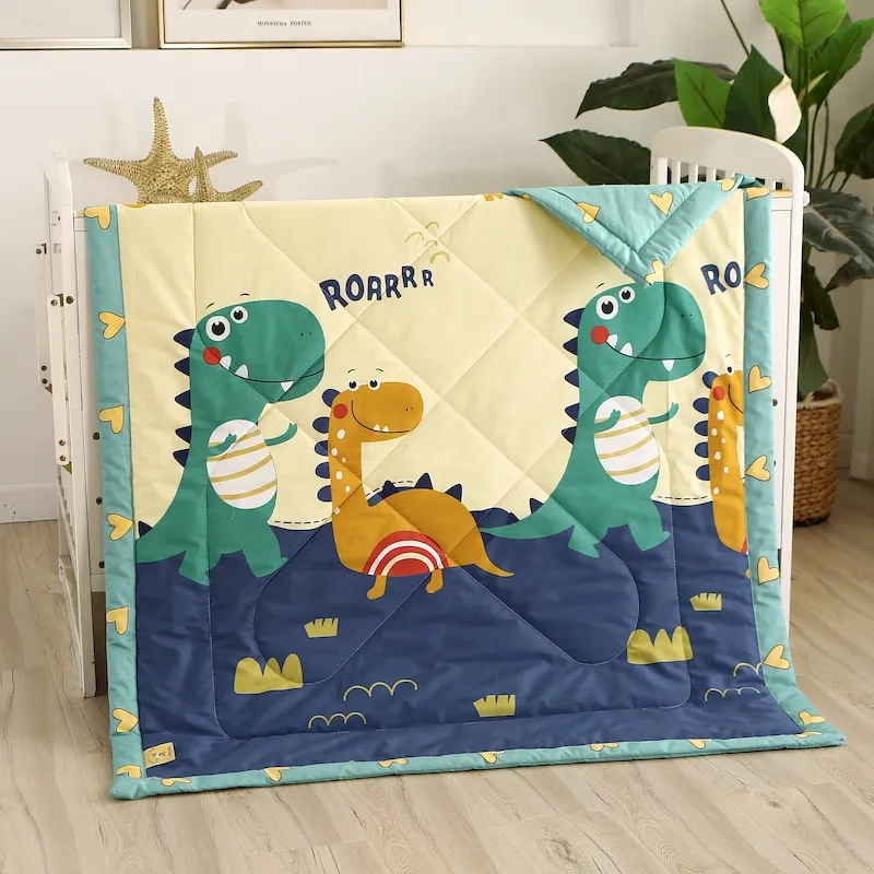 100%Cotton children's summer quilt cartoon printed infant air conditioning baby duvet