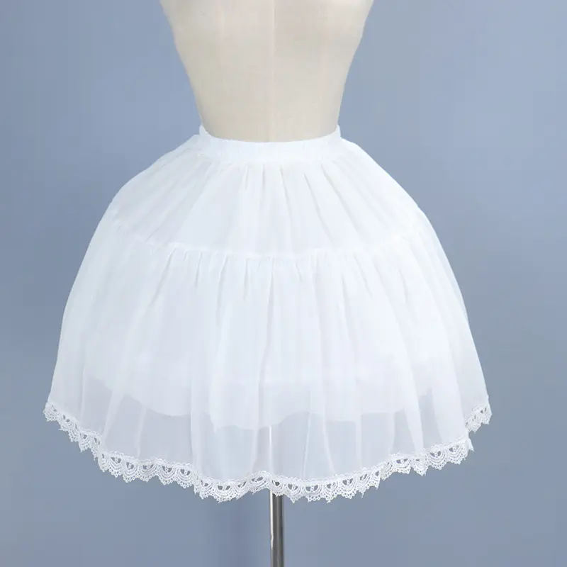 Юбка в стиле «лолита» Fishbone, регулируемая кружевная шифоновая юбка «Кармен» с регулируемым размером