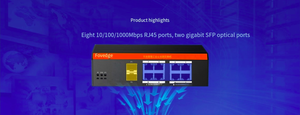 IS108GS-2F stapelbares PoE SNMP QoS-fähiges Produkt mit 2-Facility-Funktional ität