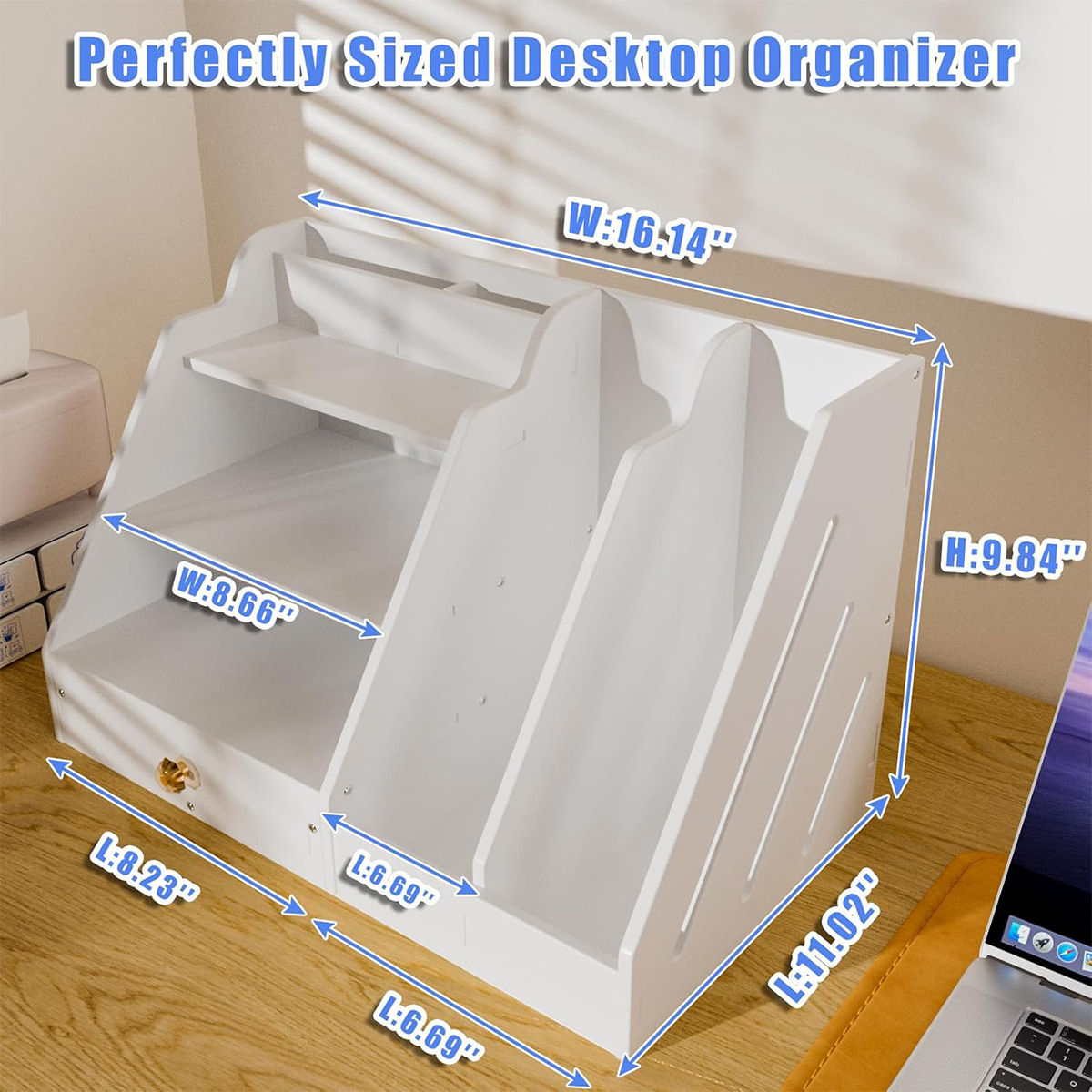 Double-compartment small drawer 34*28*24cm