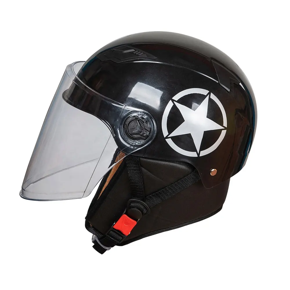 Полулицевой мотоциклетный шлем по взрывоопасной цене, шлемы для мотоцикла, скутера, мотоциклетные шлемы высокого качества со съемным шарфом
