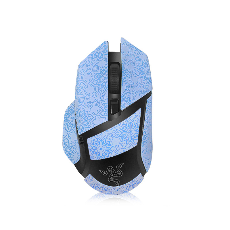 1PCs todo incluido ratón pegatina-patrón de Nieve Azul