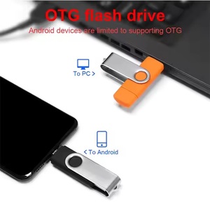 แฟลชไดรฟ์ USB แบบหมุนได้ติดหน่วยความจำโทรศัพท์มือถือ USB OTG Mini USB แบบ TD-6 - Product Image 3